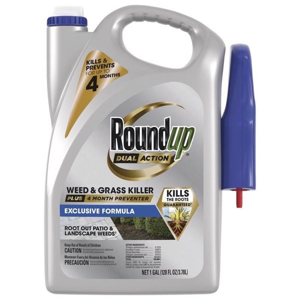 Roundup Dual Action Weed and Grass Killer + Preventer RTU Liquid 1 gal, 4PK 5324504